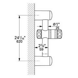 Shower Bar With Swivel Hand Shower Holder Model Number 28666000 