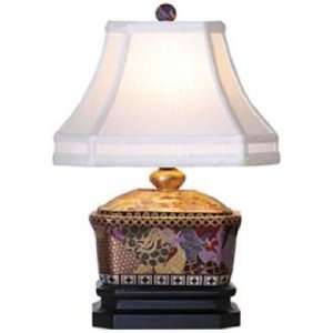    Gold Satsuma Candy Box Porcelain Table Lamp