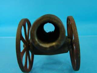   Cannon 7 FB Cast Iron Toy Red Wheels 10 long Desk Top Display  