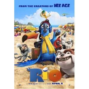  Rio 2nd Advance Movie Poster Double Sided Original 27x40 