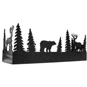    Bear and Deer Wall Mounted Metal Pot Rack
