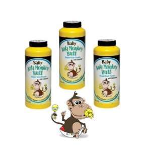   Monkey Butt Powder 6oz *3 Pack* and BONUS Tooth Tissue Sample Baby
