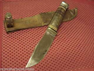 Vintage KaBar Fixed Blade Knife Vintage Tactcial Knife  