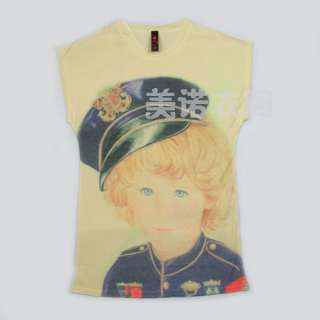 T1175 Unique Navy Little Boy T Shirt Top S  
