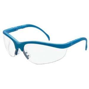  Protective Eyewear   klondike blue frame clear lens safety glasses 