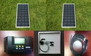 Solar Panel KIT Panneau Solaire 170W 170 Watt (2 * 85 W) mono 12V RV 
