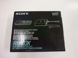 Sony RM D3K System Adaptor Kit Brand New Original 027242428997  