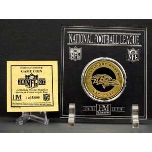   Official 2007 NFL Team Game Coin   Baltimore Ravens