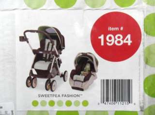  FlipIt 3 In 1 Travel System Sprout N Grow SweatPea Fashion New  