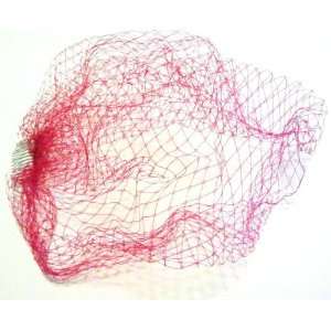 Red Birdcage Veil Wedding Accessory Red Net with Comb   Ideal for 