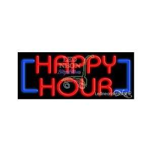  Hour Neon Sign 13 inch tall x 32 inch wide x 3.5 inch Deep inch deep 