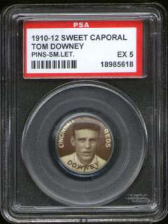 1910 P2 Sweet Caporal Pin Tom Downey LL PSA 5 Reds  