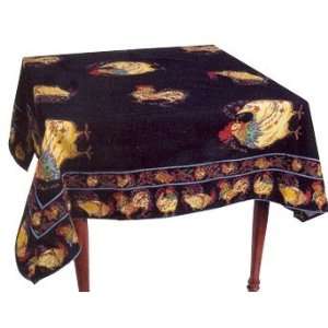   Cornell Coq Monsieur Black 54 Tablecloth 4160 139