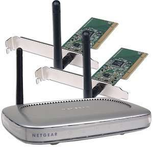  802.11g Wireless Kit w/Router and 2 Wireless LAN PCI Cards 
