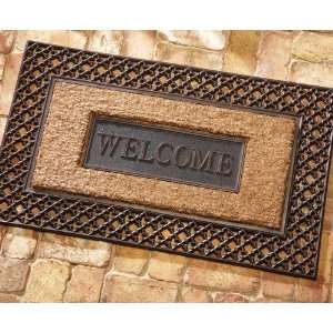   Welcome Door Mat W/ Rubber Trim By Collections Etc