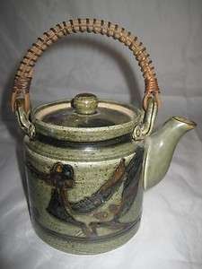   Vintage Otagiri Japanese Mini Personal Tea Pot Ceramic Art Pottery