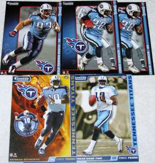 NFL Tennessee TITANS AFC South FATHEAD Tradeables ~ collectible cards 