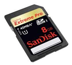 SanDisk Extreme Pro 8 GB SDHC Flash Memory Card SDSDXP1 008G