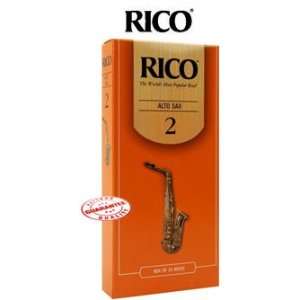  RICO ALTO SAXOPHONE REEDS BOX OF 25   2 Size Musical 