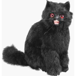  Sitting Black Scary Cat Halloween Prop