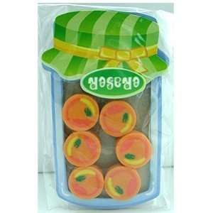  Kawaii Orange Jam Eraser Set