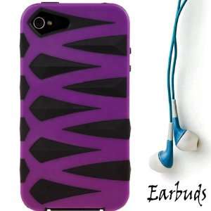  Purple Zig Zag TPU Skin Flexible Case Protective Cover 