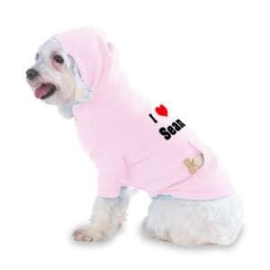  I Love/Heart Sean Hooded (Hoody) T Shirt with pocket for 
