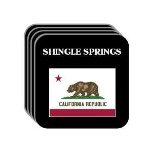  US State Flag   SHINGLE SPRINGS, California (CA) Set of 4 