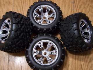 NEW 5309 Traxxas 3.3 Revo Tires & 17mm Geode Wheels T Maxx Summit 17 