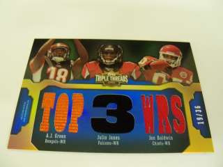 2011 Triple Threads Triple Rookie Jersey A.J.Green, Julio Jones 