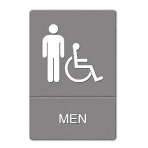  Men (Accessible Symbol) ADA Sign   Men Restroom Wheelchair 