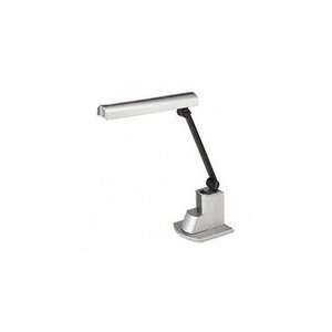   desk lamp with folding shade, 15 1/2 high, silver