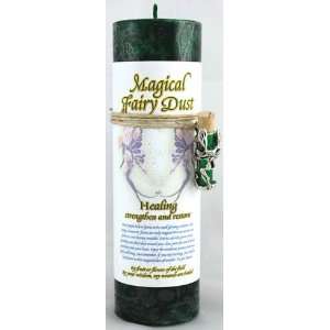  Healing Pillar Candle with Fairy Dust Necklace Everything 