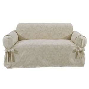  Classic Slipcovers Lynchberg Loveseat Slipcover, Natural 