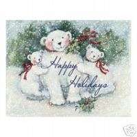 Warm Holiday Greetings Deluxe Vellum XMas Cards Lang  