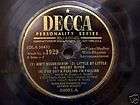 vintage 78 rpm record decca  
