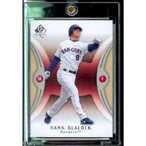 SP Authentic # 97 Hank Blalock   Rangers   MLB Trading Card   Baseball 