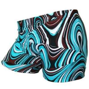   ® Turquoise Twister Volleyball Spandex Shorts