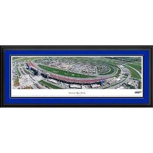  Kansas Speedway NASCAR Track Panorama DELUXE Framed Print 