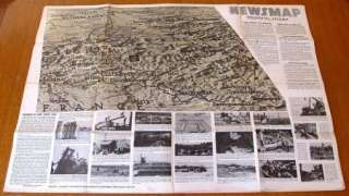 NEWSMAP WW II Poster 1944 The War Fronts Vol. 3 No. 37F  