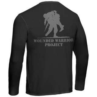 UNDER ARMOUR HG MENS WOUNDED WARRIOR PROJECT LS T BLK  