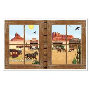 Wild West Western Theme Party Giant Window Decoration  
