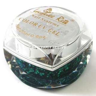 Cyan Diamond Glitter UV Color Gel For Nail Art R101  