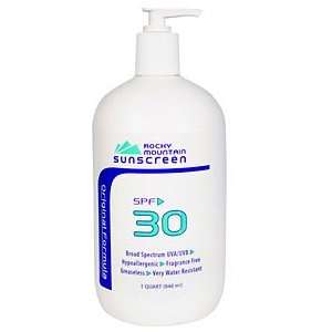 Rocky Mountain Sunscreen SPF 30 High Activity Sunscreen 32oz SPF 25 