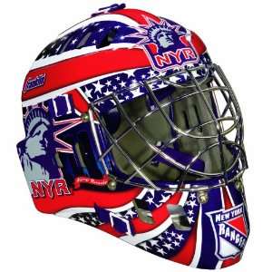 Franklin NHL Rangers SX Comp GFM 100 Goalie Face Mask  