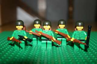 Custom Lego WWII World War 2 Squad Baker Team US Army Builder 