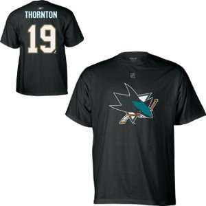  Mens San Jose Sharks #19 Joe Thornton Name and Number 