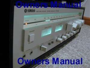YAMAHA CR 840 RECEIVER OWNERS MANUAL   