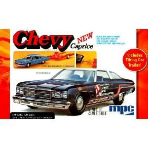   25 1976 Chevy Caprice w/Tilt Bed Trailer (Plastic M Toys & Games