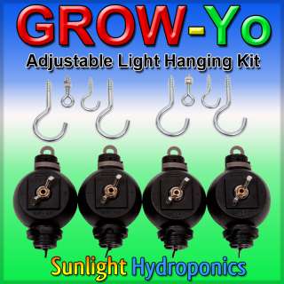 YOYO HPS MH GROW LIGHT REFLECTOR ADJUSTABLE HANGERS 870883001995 